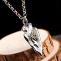 Collana pendente in stile hip hop per uomo, moda maschile con design distintivo, marca Valstrend.
