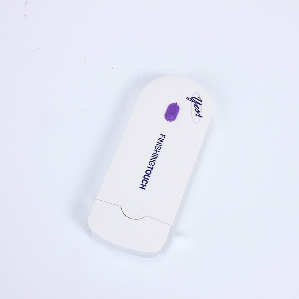 Rasoio unisex Valstrend Touch Hair Remover con design compatto e maneggevole, visibile nell'immagine con superficie liscia e pulsante.