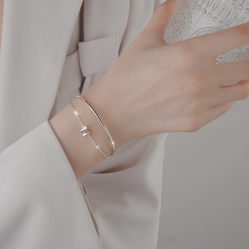 Silver Waist Bracelet For Women Special-interest Design Double Layer