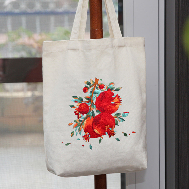 Borsa a tracolla in tela con ricamo fatto a mano, materiale per bricolage, stile artigianale, marca Valstrend shop