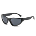 Occhiali da sole unisex Valstrend con montatura a metà occhi di gatto colorata, stile originale e vivace per uomo e donna.