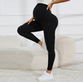 Pantaloni premaman Valstrend per primavera e autunno, vita alta, leggings casual da donna con dettagli visibili in tessuto morbido