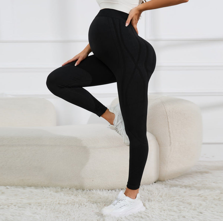Pantaloni premaman Valstrend per primavera e autunno, vita alta, leggings casual da donna con dettagli visibili in tessuto morbido