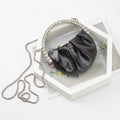 Borsa clutch donna Valstrend con dettagli di diamanti e stile alla moda, perfetta per occasioni eleganti.