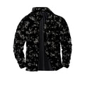 Giacca da uomo Valstrend in twill con stampa digitale 3D e chiusura con zip, stile moderno e dettagli innovativi.