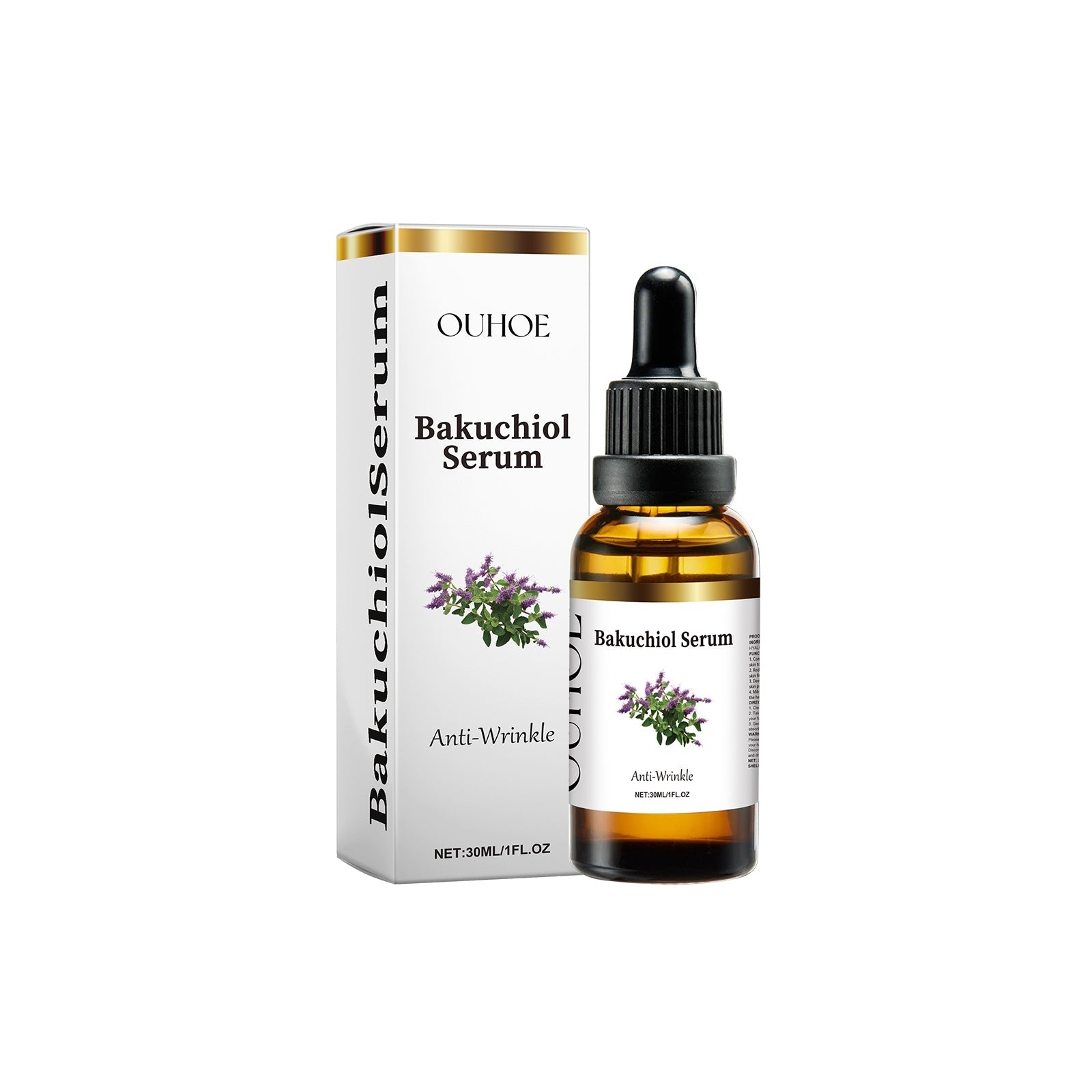 Siero al Bakuchiol Valstrend Shop in bottiglia con pipetta, formula naturale per la cura della pelle, visibile nel flacone.