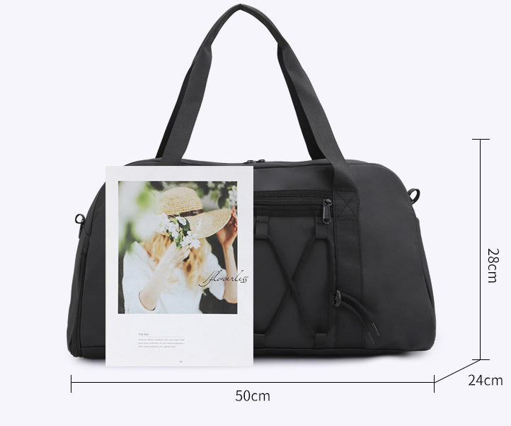 Valstrend bag da viaggio da lavoro corto, grande capacità, bagaglio a mano resistente e spazioso, con tasche multiple.