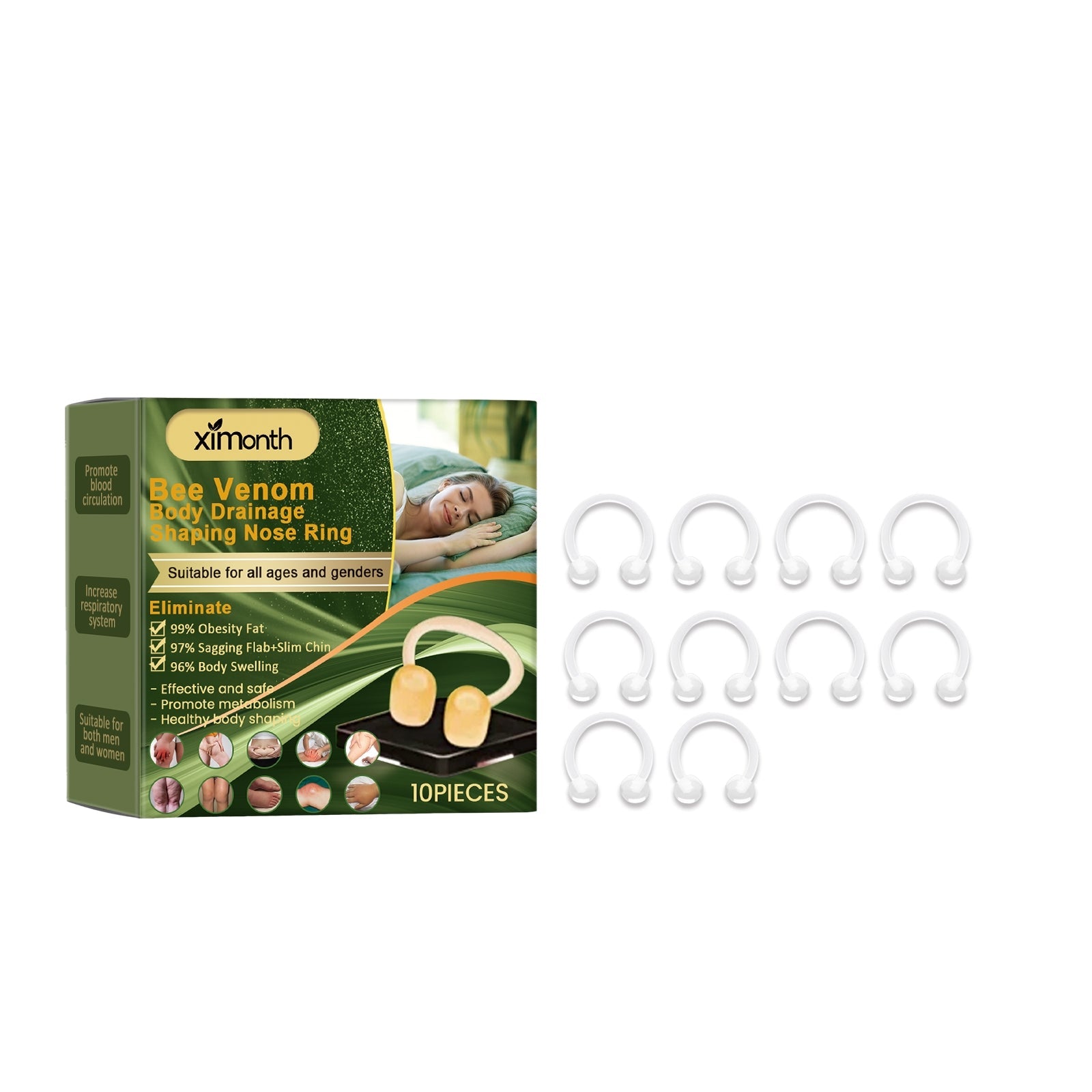 Lymphatic Drainage Slimming Nose Ring