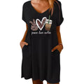 Vestito da donna plus size Valstrend, stile europeo e americano, in tessuto morbido con dettagli eleganti e fantasia floreale.