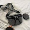 Stylish Diamante Studded Crossbody Bag - Perfect for Everyday Occasions