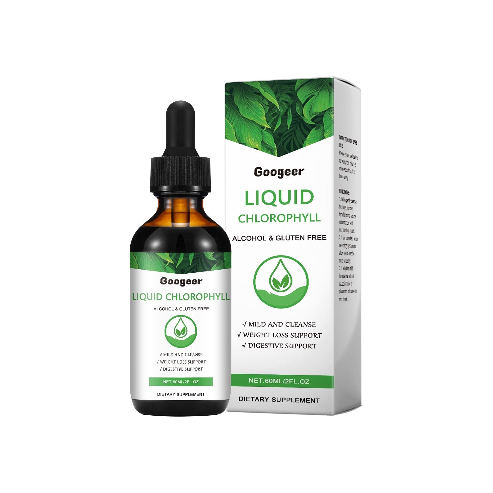 Integratore di clorofilla Valstrend, bottiglia con capsule verdi, naturale e salutare per il benessere.