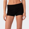 Shorts casual da donna Valstrend con stampa lettera e motivo skinny, ideali per un look comodo e alla moda.