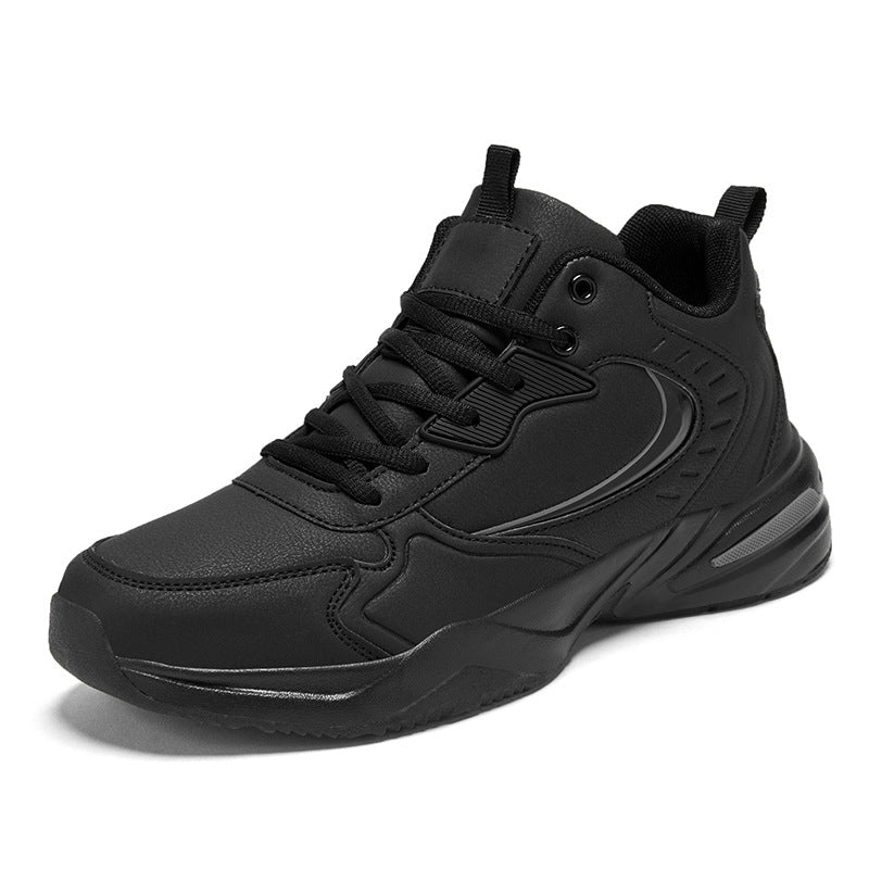 Scarpe da corsa casual Valstrend, sportive da basket antiscivolo e versatili, con design comodo e all-match in tessuto nero.