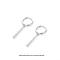 Orecchini in argento sterling S925 personalizzati, eleganti e alla moda, con design dolce e cool, ideali per un look distintivo.