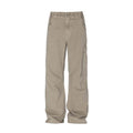 Washed Old Multi-pocket Straight-leg Denim Trousers Men's Loose Casual Pants