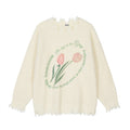 Maglione maschile con stampa floreale e vestibilità ampia, modello Valstrend Shop, tessuto morbido e comodo per il casual.