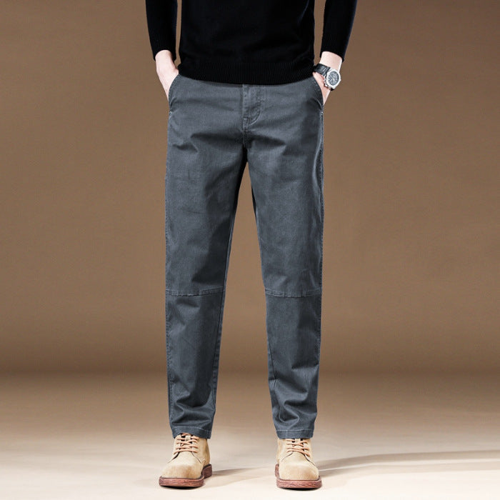 Pantaloni casual retrò maschili Valstrend, stile all-matching, in tessuto comodo con design vintage e dettagli moderni.