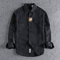 Camicia da uomo a maniche lunghe Valstrend shop con fantasia multicolore, stile casual e moderno.