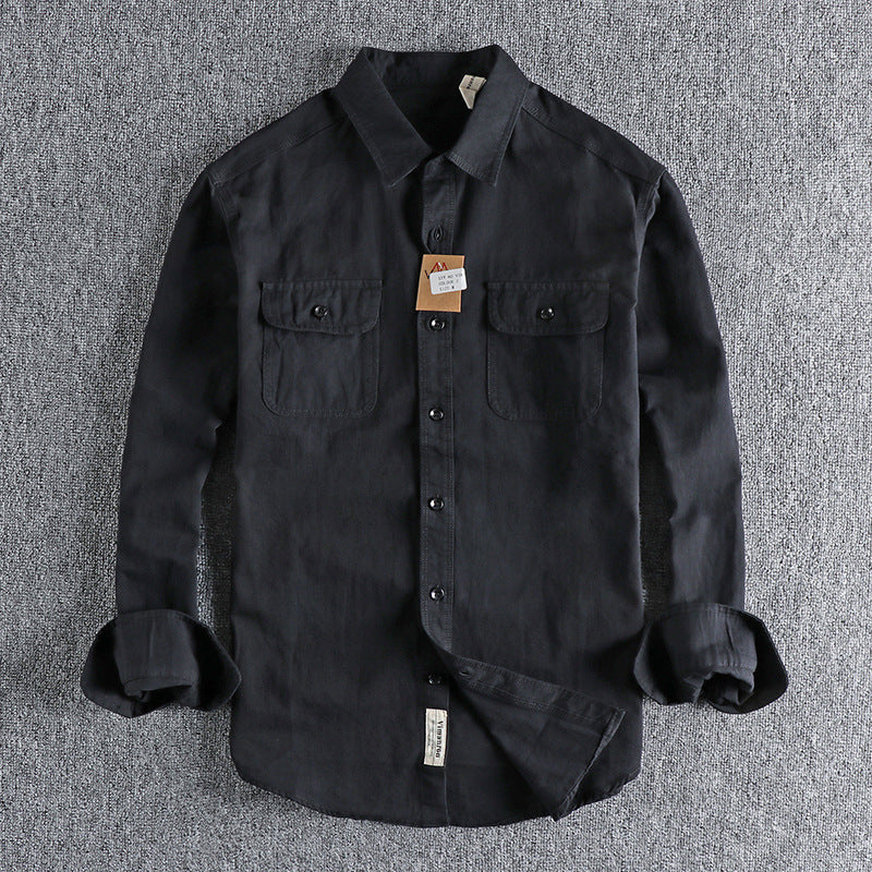 Camicia da uomo a maniche lunghe Valstrend shop con fantasia multicolore, stile casual e moderno.