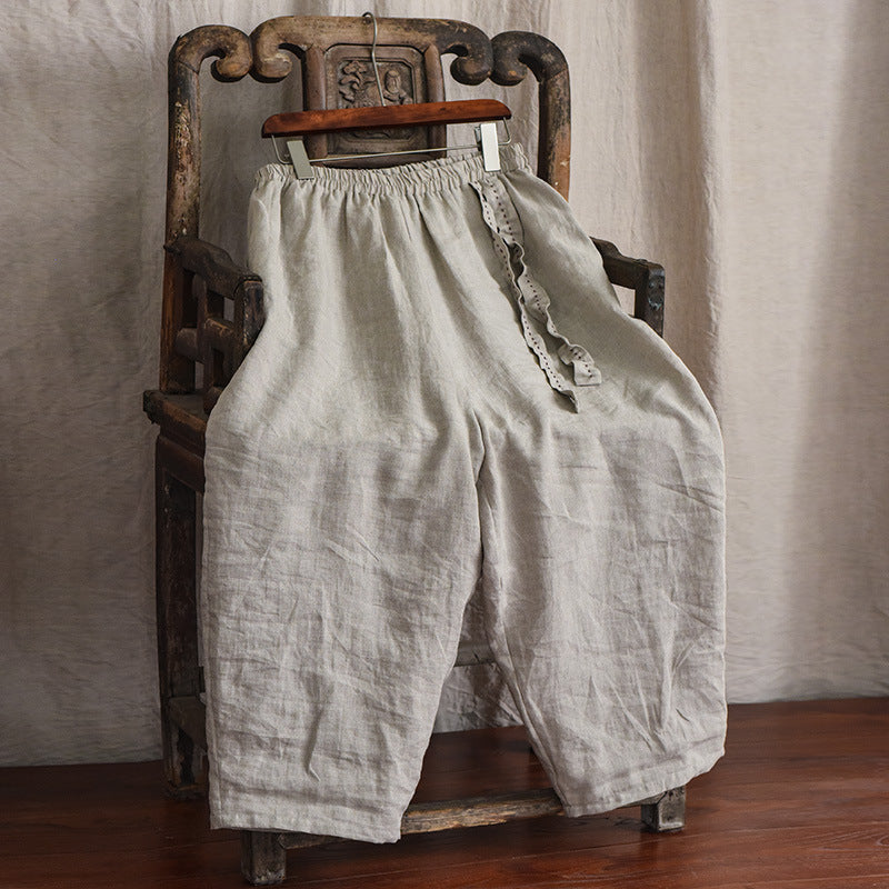 Artistic Women's Linen Loose Casual Pants