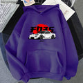 New Car Printed Men'swomen's Cotton Hoodie Casual