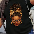 T-shirt a maniche corte Valstrend, casual e estiva, con stampa di figura, donna, collo rotondo, abbigliamento femminile primavera estate.