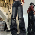 Jeans donna Valstrend High Street autunno, stile casual con vestibilità comoda, in tessuto denim blu chiaro.
