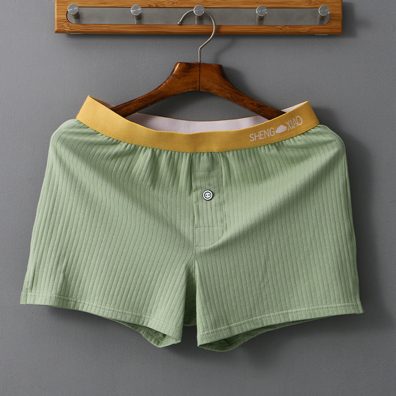Boxer casual da uomo in cotone traspirante e largo, marca Valstrend Shop, visibile in tessuto morbido e comodo.