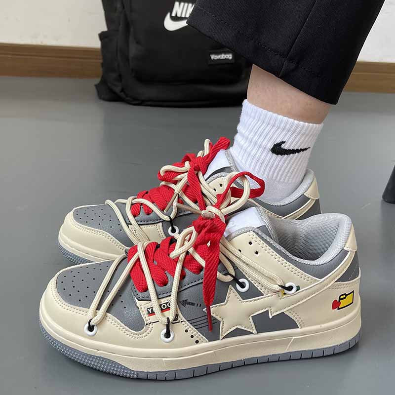 Scarpe da ginnastica per coppie Valstrend, sneakers con lacci doppi, altezza aumentata, traspiranti e casual per coppie.