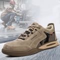 Scarpe di protezione in pelle di maiale Valstrend con design traspirante e resistente all'usura, ideali per il lavoro.