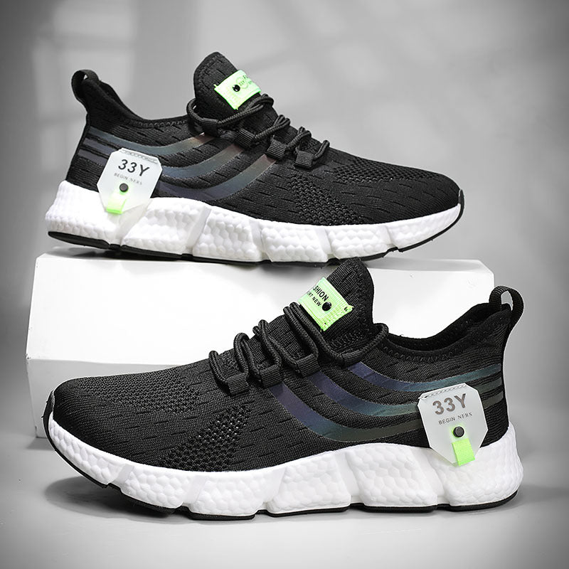 Sneaker casual uomo Valstrend in mesh leggero e traspirante, stile pop corn estivo, leggero e comodo per l’uso quotidiano.