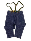 Pantaloni uomo Valstrend in stile dritto con spalline, ideali per primavera e autunno, tessuto elegante e moderno