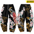 New National Fashion Chinese Style Koi Pine Casual Working Pants