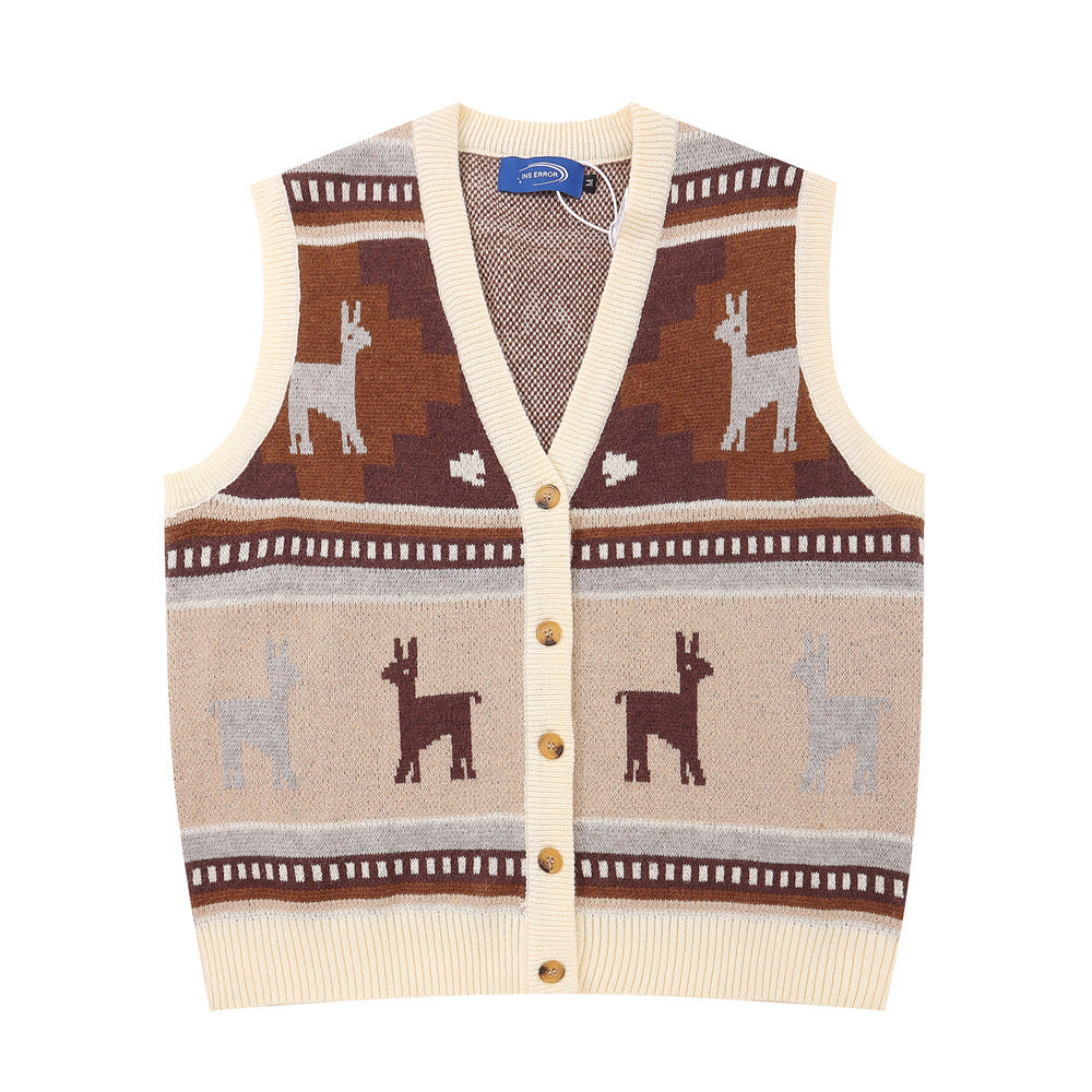 Maglione gilet a V in lana per uomo, ideale per primavera e autunno, vestibilità comoda, marca Valstrend.