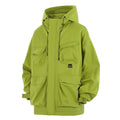 Cappotto casual da uomo Valstrend, stile lavoratore allentato, tessuto resistente, con collo e tasche frontali in morbido tessuto.