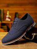 Scarpe casual da uomo Valstrend in camoscio con suola piatta, taglie forti, stile basso e pelle scamosciata matt