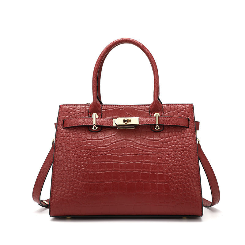 Borsa estiva Valstrend shop grande capacità in tessuto resistente, con manici robusti e design alla moda per il tempo libero.