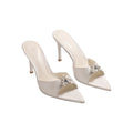 Scarpe da donna Valstrend in raso con punta a tacchi alti e dettagli in strass, stile elegante e versatile per la moda femminile.
