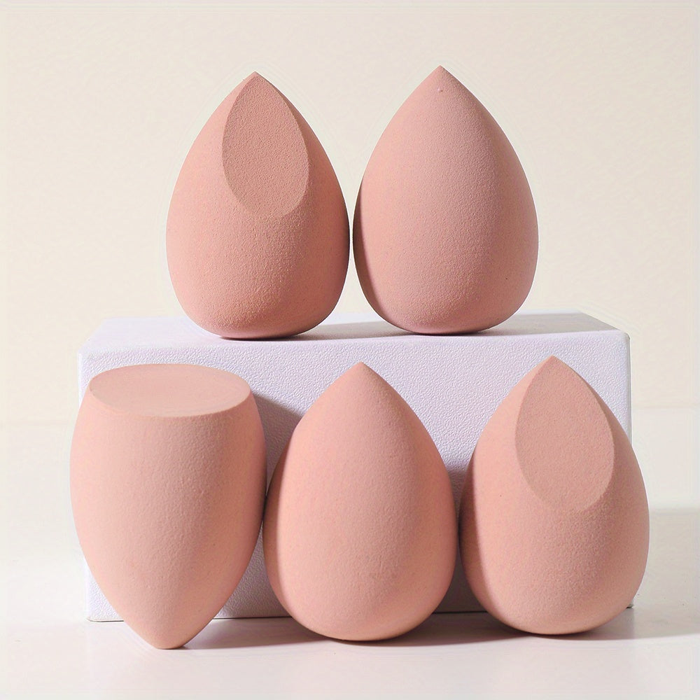 Set di 5 spugne per trucco Valstrend, blender per fondotinta liquido, crema e polvere, con spugne morbide e versatile.