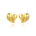 Orecchini lucidi in oro 18K europei e americani, stile elegante e raffinato, di marca Valstrend shop.