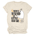 Maglietta Valstrend con stampa "Who's Afraid Of Little Old MeT", t-shirt casual con grafica originale e comoda da indossare