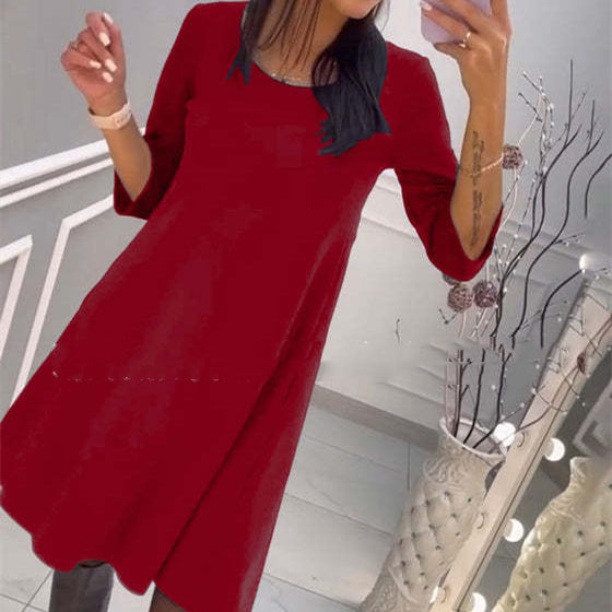 Gonna donna Valstrend, gonna casual a tinta unita con fiocco, stile loose e moda casual, ideale per look informali e comodi.