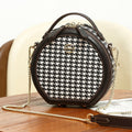 Borsa donna Valstrend a tracolla rotonda e retrò, facile da abbinare, stile casual e vintage, con dettagli eleganti.