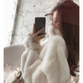 Fashion Thickened Sweater Women's Hooded