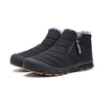Stivali in pelle e pelliccia integrata per l'inverno, modello Snow Short di Valstrend Shop, con suola antiscivolo.