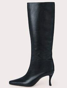 Stivali cowboy square head da donna Valstrend, stile nuovo, con punta quadrata e design elegante in pelle marrone.