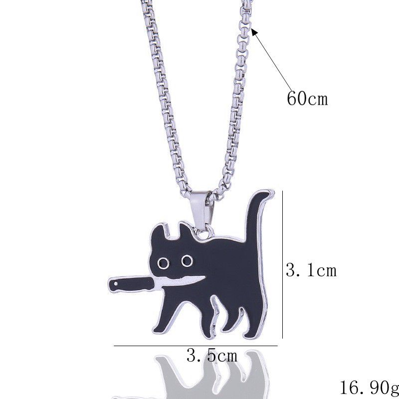 Catena clavicolare hip hop Creative Niche con lama e dettagli in stile valstrend, accessorio di moda unica e originale