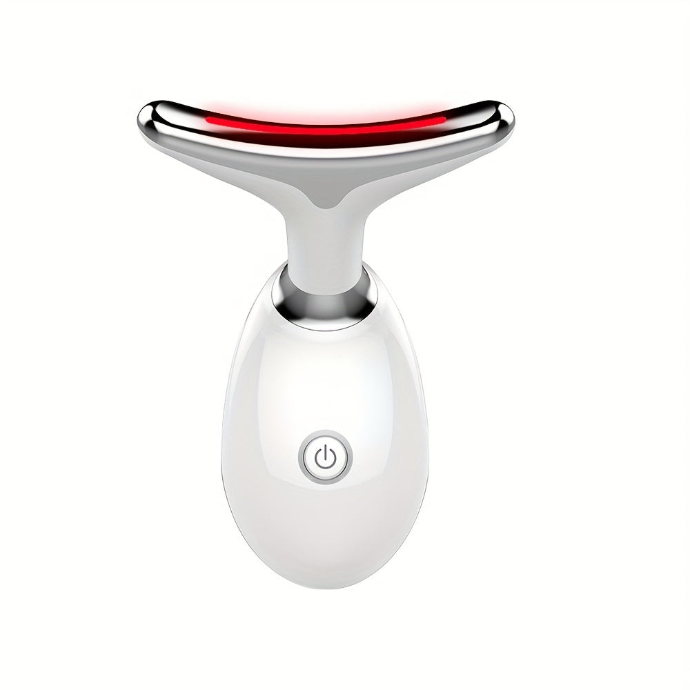 PVD Dolphin-Shaped Facial Beauty Instrument with Vibration Massage, Skin Tightening, and Heating Function - USB Rechargeable Lithium Polymer Battery 500mAh, Low Voltage ≤36V, for Improved Skin Elasticity and Deep Cleansing