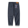 Jeans vintage in denim Chieryuan dritti di Valstrend shop, dettagli in stile retrò e vestibilità classica in primo piano
