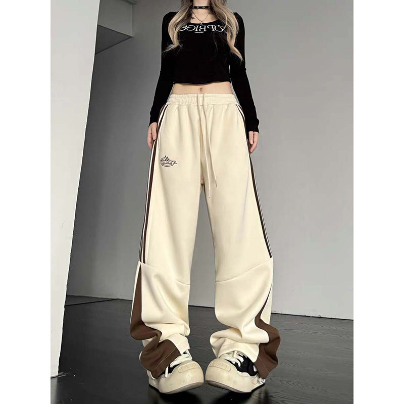 Pantaloni sportivi casual Valstrend, pantaloni larghi in tessuto morbido in stile hip-hop, ideali per autunno e inverno.